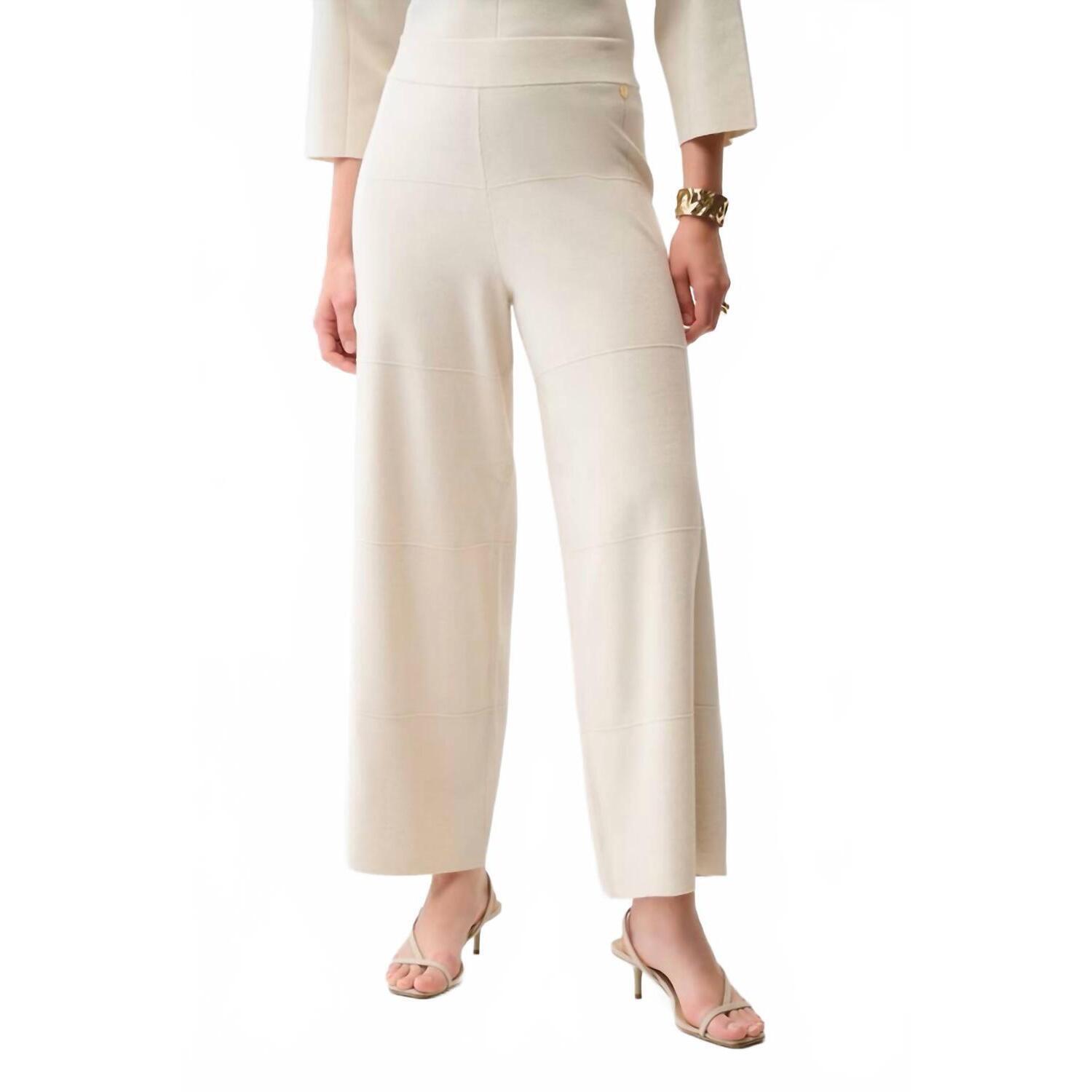 New Joseph Ribkoff High Waisted Belted Trousers In Birch Melange